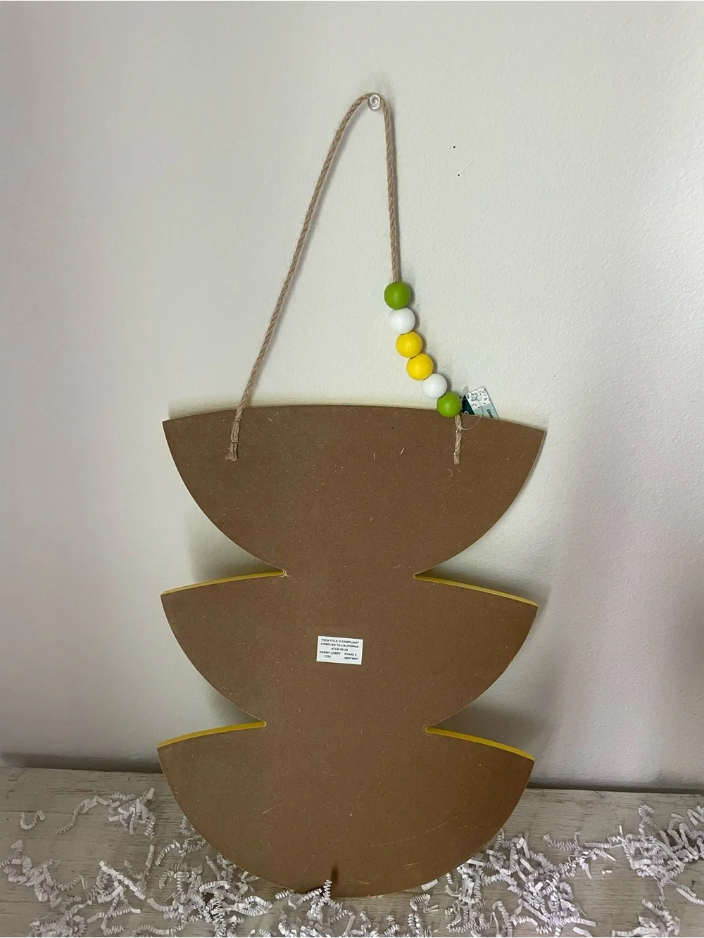 Home Sweet Home Yellow Lemon Slice Wall Hanging